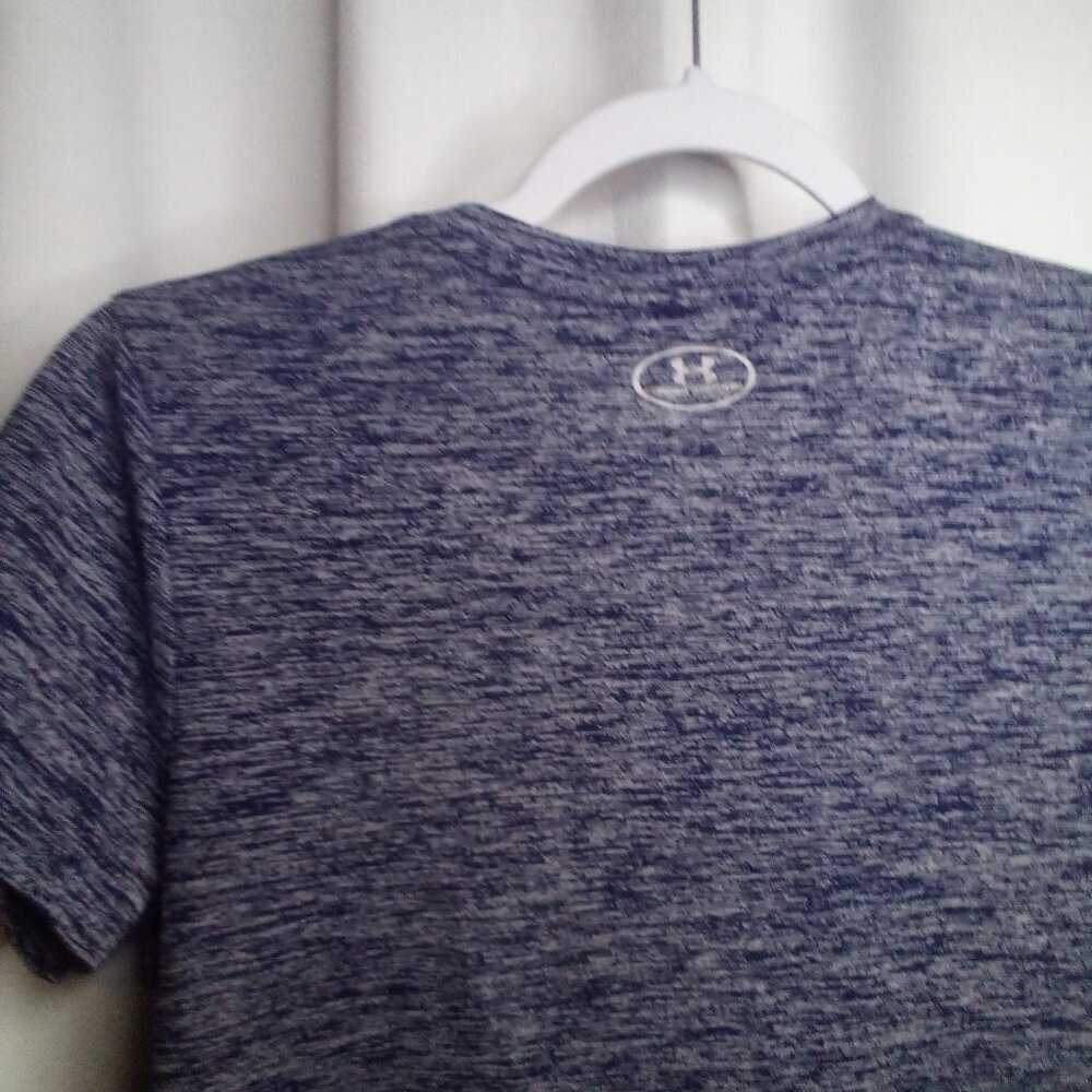 Under Armour Shirt Women S ? V-neck Short Sleeve Active Athletic Blue - Picture 4 of 16
